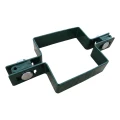 Zaunpaneel-Zwischenschelle, quadratisch, 80×80 mm, grün RAL 6005 001-614 (1)