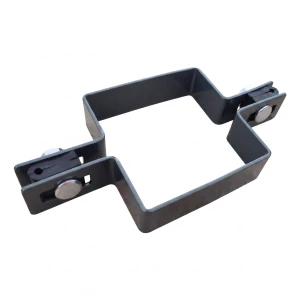 Zwischenschelle für Zaunpaneele 80×80 mm, graphit RAL 7016 – Komplettset