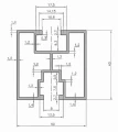 PV-Montageprofil Aluminium 40×40 mm schwarz eloxiert – Schiene 625 cm für M10-Schrauben PV-01-02-AN (4)