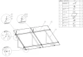 Montagedreieck, verstellbar - 15-30 vertikal - 1500x580x1050 PV-09-07 (2)