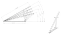 Montagedreieck, verstellbar - 15-30 vertikal - 1500x580x1050 PV-09-07 (3)
