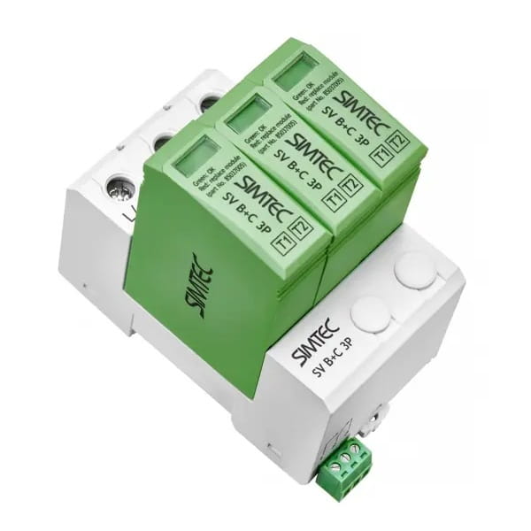 SIMTEC SV T1 T2 Überspannungsschutzgerät 1000V 20kA 4,5kV dreipolig Schutzklasse B und C GPV-401-16
