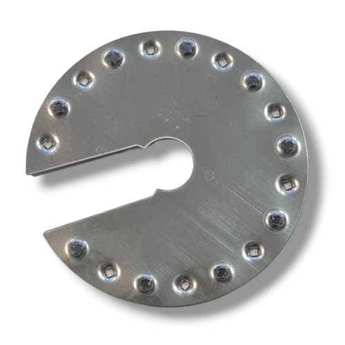 Erdungsscheibe Variante IV rund mit Ausschnitt Ø44mm PV-20-04