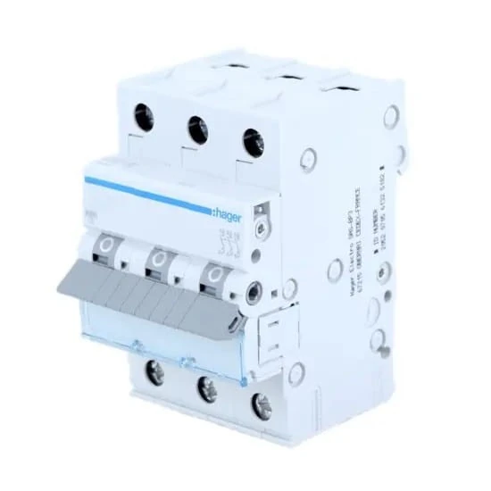 HAGER MBN310E Überstromschutzschalter 10A 6kA dreipolig B-Kennlinie GPV-401-22