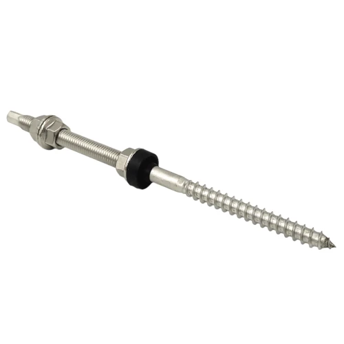 Stockschraube zur Befestigung von Solarmodulen aus Stahl A2 M12x250 PV-06-06