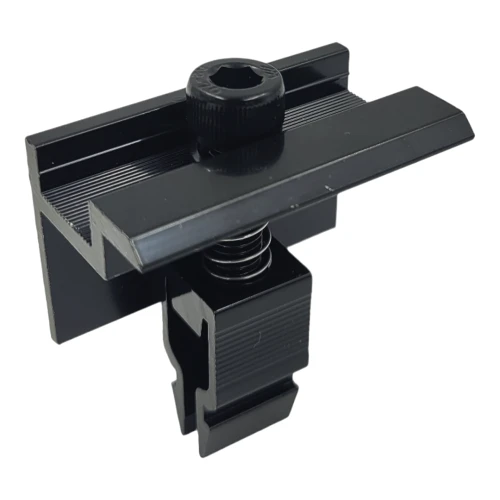 Endklemme H30 KLIK schwarz lackiert L50 (Typ 2) PV-03-28