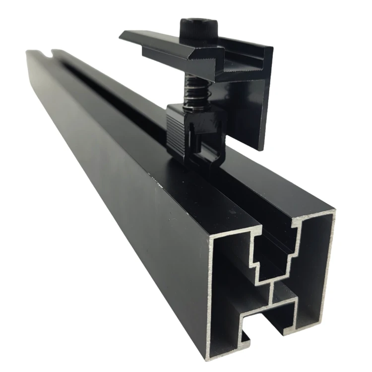 Endklemme H30 KLIK schwarz lackiert L50 (Typ 2) PV-03-28 (3)