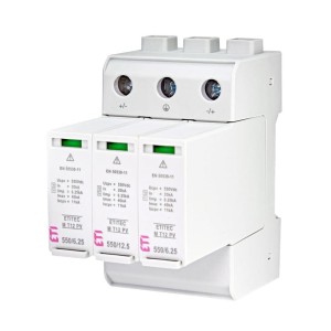ETI Überspannungsableiter PV DC Typ 1+2 (Klasse B+C) 1100V 3P 20kA 3,8kV