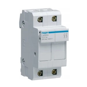Hager PV-Sicherungssockel 2P 32A 10x38mm