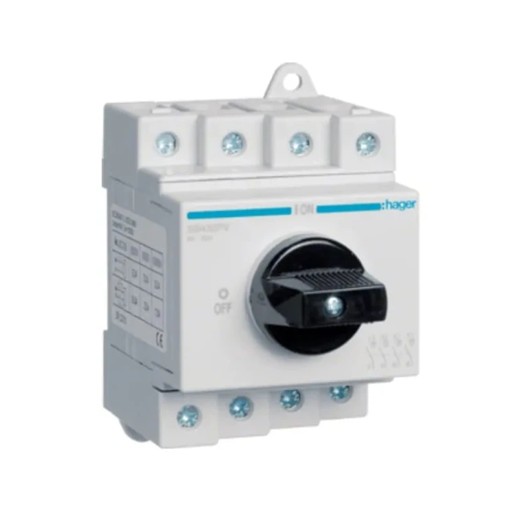 Isolationsschalter DC 3-phasig 4P 32A 1000V SB432PV HAGER GPV-401-48