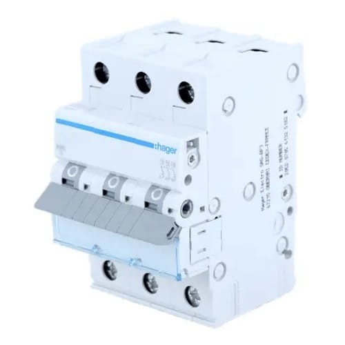 Leitungsschutzschalter C 20A 3P 6kA MCN320E HAGER GPV-401-52