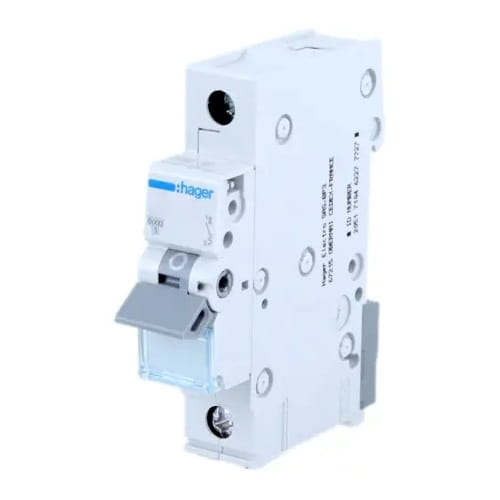 Leitungsschutzschalter B 6A 1P 6kA MBN106E HAGER GPV-401-65