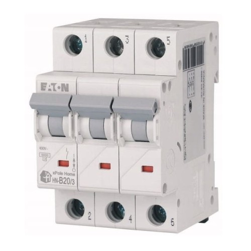 Leitungsschutzschalter B 20A 3P 6kA HN-B20/3 xPole Home 194882 EATON GPV-401-67