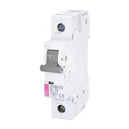 Leitungsschutzschalter B 10A 1P 6kA ETIMAT6 002111514 ETI GPV-401-78