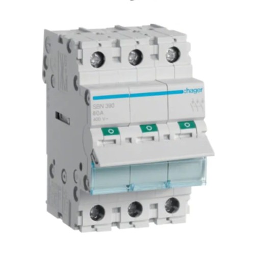 Trennschalter 3-phasig 3P 100A 400V AC SBN390 HAGER GPV-401-85