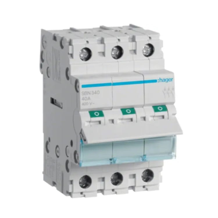 Lasttrennschalter 3-phasig 3P 40A 400V AC SBN340 HAGER GPV-401-95