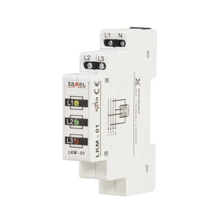 LED-Kontrollleuchte Stromanzeige 230V/400V ROT/GRÜN/GELB TN TYP: LKM-01-40 ZAMEL GPV-401-105 (2)