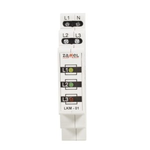 LED-Kontrollleuchte Stromanzeige 230V/400V ROT/GRÜN/GELB TN TYP: LKM-01-40 ZAMEL