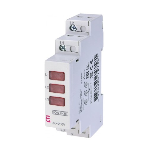 Signalleuchte 3-fach SON H-3R Spannungsschutzanzeige 002471552 ETI GPV-401-117