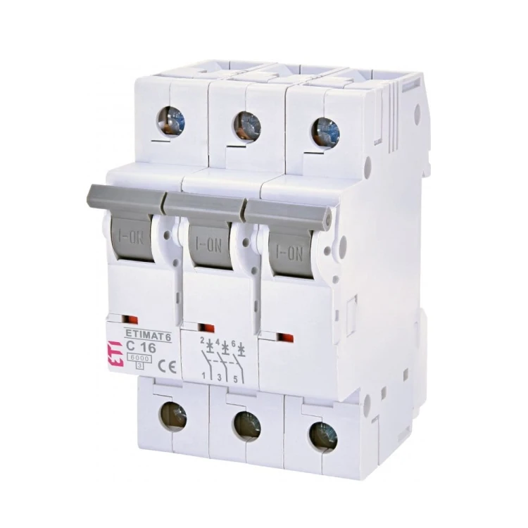Leitungsschutzschalter C 16A 3P 6kA ETIMAT6 002145516 ETI GPV-401-118