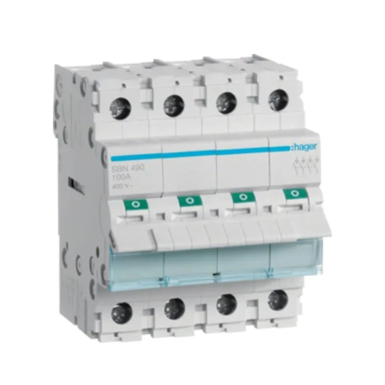 Lasttrennschalter 3-phasig 4P 100A 400V AC SBN490 HAGER GPV-401-120