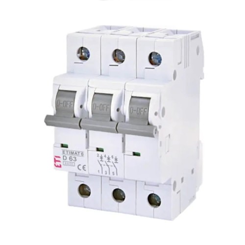 Leitungsschutzschalter B 25A 3P 6kA ETIMAT6 002115518 ETI GPV-401-125