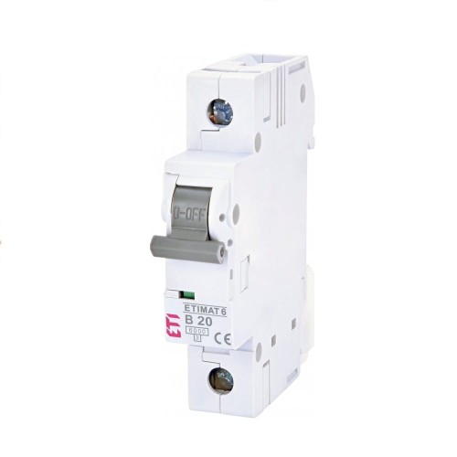 Leitungsschutzschalter B 20A 1P 6kA ETIMAT6 002111517 ETI GPV-401-126