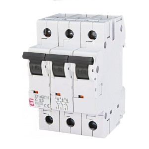 Leitungsschutzschalter C 25A 3P 10kA ETIMAT10 002135718 ETI