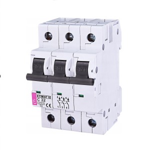 Leitungsschutzschalter C 32A 3P 10kA ETIMAT10 002135719 ETI