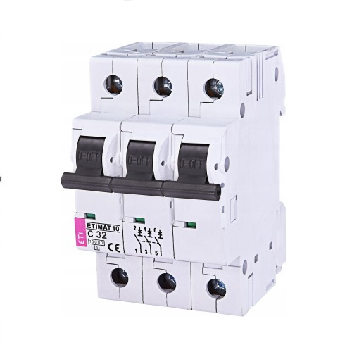 Leitungsschutzschalter C 32A 3P 10kA ETIMAT10 002135719 ETI GPV-401-167