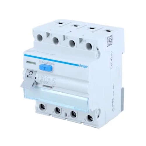 Fehlerstromschutzschalter 3P+N 40A 30mA Typ A CDA440J HAGER GPV-401-171