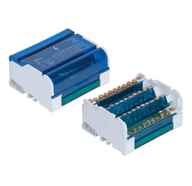 Verteilerblock 4-polig 125A 500V 11-Klemmen TH35 E.4077 PAWBOL GPV-401-172
