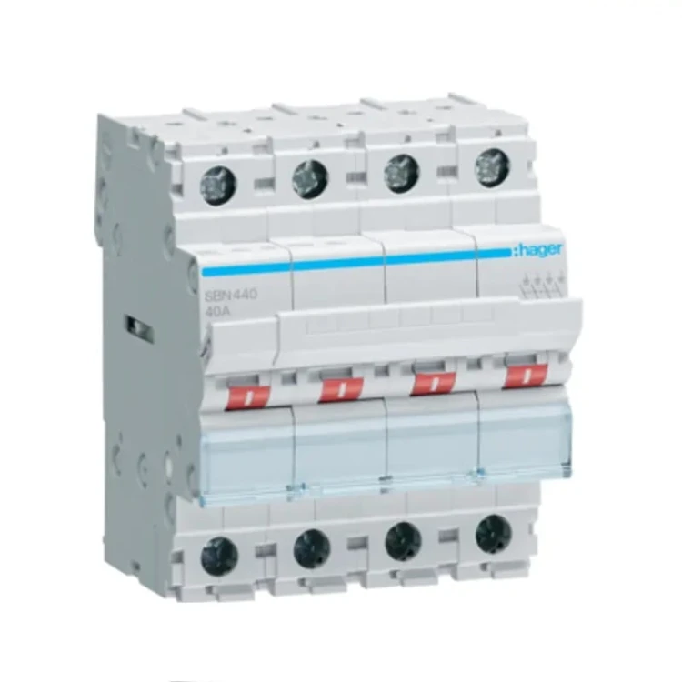 Trennschalter 3-phasig 4P 40A 400V AC SBN440 HAGER GPV-401-190