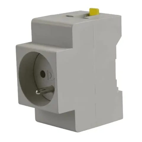 Pawbol Steckdose mit Erdung für TH-Schiene M.06-16A/250V GPV-401-218