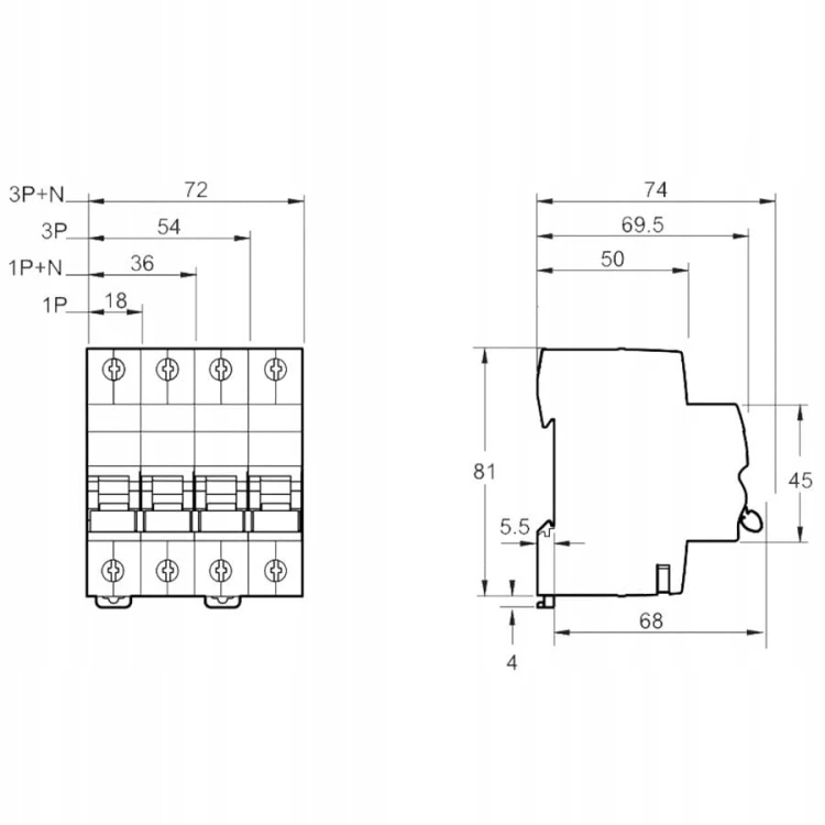Schneider Electric Leitungsschutzschalter B 16A 1P 6kA iC60N Acti9 GPV-401-220 (3)