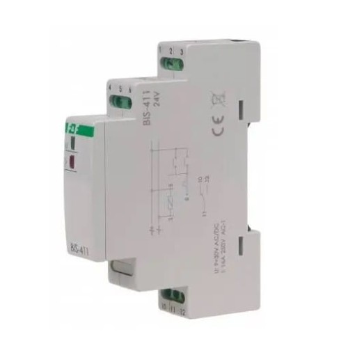 F&F Filipowski Bistabiles Relais auf Schiene 16A BIS-411-24V GPV-401-222