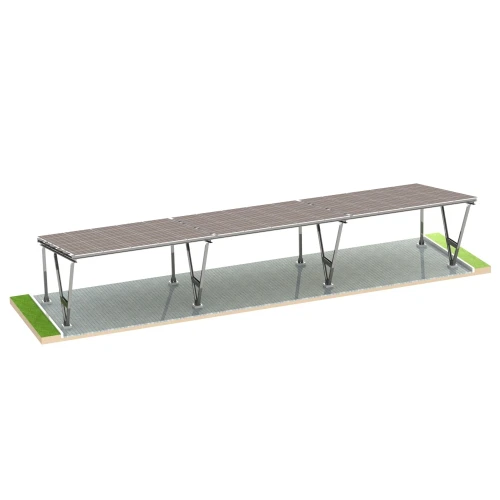 Solarcarport VICA für 6 Fahrzeug Photovoltaik-Parkplatz 3x2 module GPV-105-06 (2)