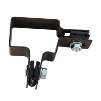 Eckwinkelhalter für Zaunpaneele 40x60 mm braun