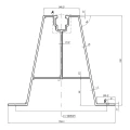 Trapezbrucke 33cm H-100 aus EPDM fur Dacher aus Trapezblech PV-02-05 (2)