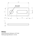 Montageadapter M12 80x30x5 Güte 1.4301 PV-07-07 (2)
