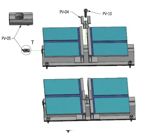 Trapezbrücke 60cm H-40 aus EPDM für Dächer aus Trapezblech PV-02-03-03 (4)