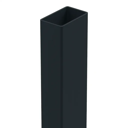 Zaunpfosten 60x40x1,2 mm, Länge 2,4 m, RAL 9005 GPV-700-72 (2)
