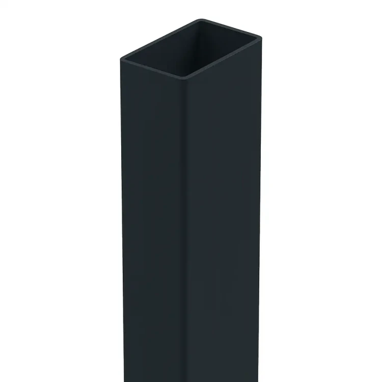 Zaunpfosten 60x40x1,2 mm, Länge 2,4 m, RAL 9005 GPV-700-72 (2)