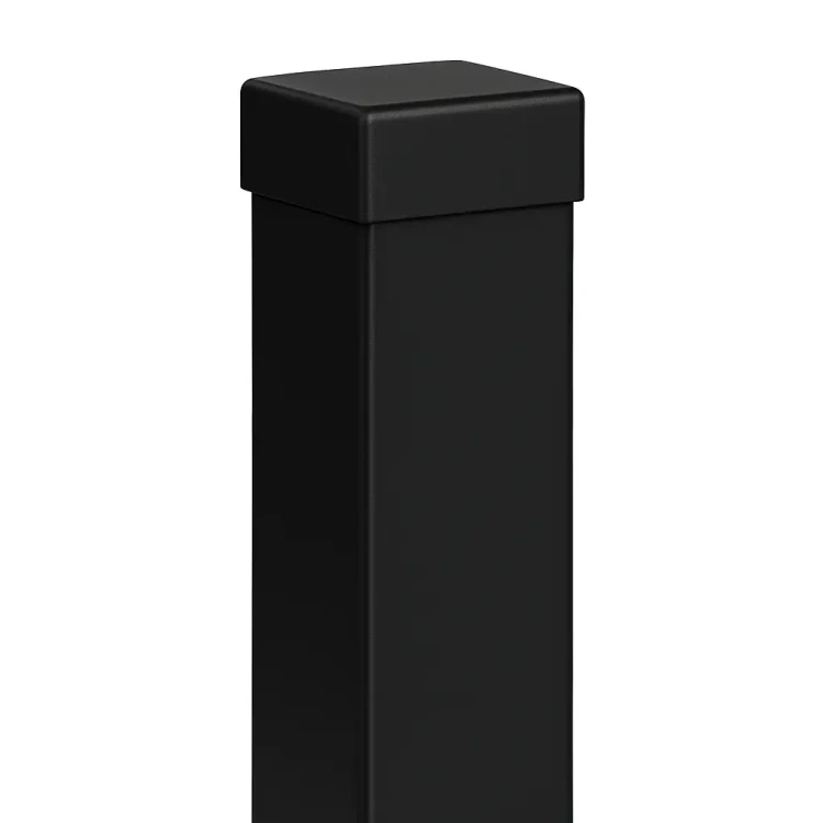 Zaunpfosten 80x80x2 mm, Länge 2,4 m, schwarz GPV-700-74 (1)