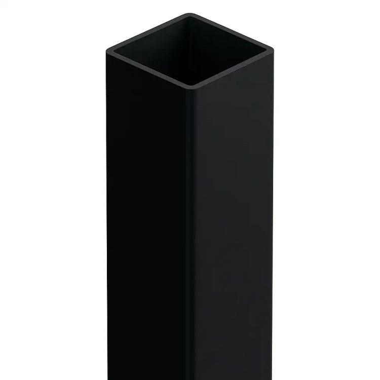 Zaunpfosten 80x80x2 mm, Länge 2,4 m, schwarz GPV-700-74 (2)