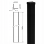 Zaunpfosten 80x80x2 mm, Länge 2,4 m, schwarz GPV-700-74 (3)