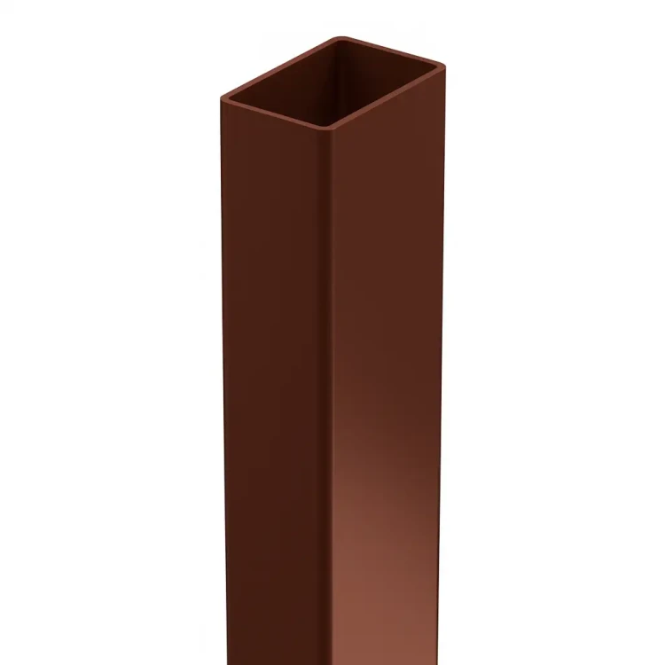 Zaunpfosten 60x40x1,2 mm, Länge 2,4 m, braun GPV-700-68 (2)