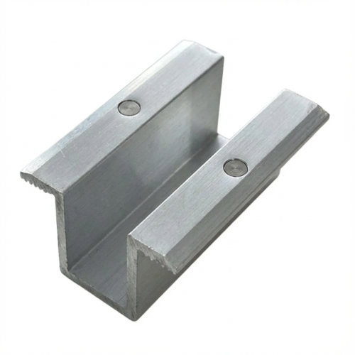 Mittlere Klemmhalterung L50 H25 mit Erdungspin PV-04-19 (1)
