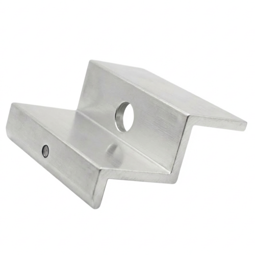 Endklemme H40 L50 - roh mit Erdungsstift PV-03-80 (1)