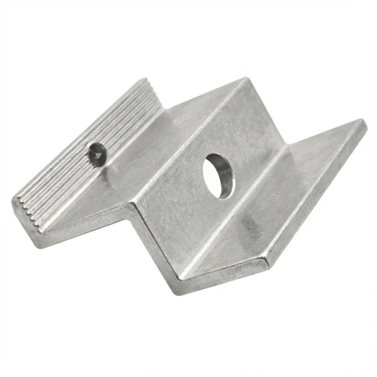 Endklemme H40 L50 - roh mit Erdungsstift PV-03-80 (3)